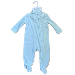 Nicole Miller Baby Girl Footed 1 Piece With Matching Headband